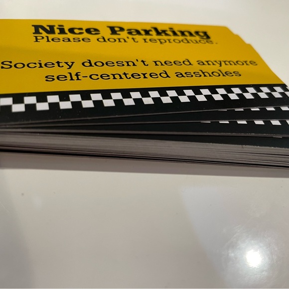 Funny Cards. “Nice Parking …” NIP. 25 total. Front and back say the same. - Picture 2 of 2